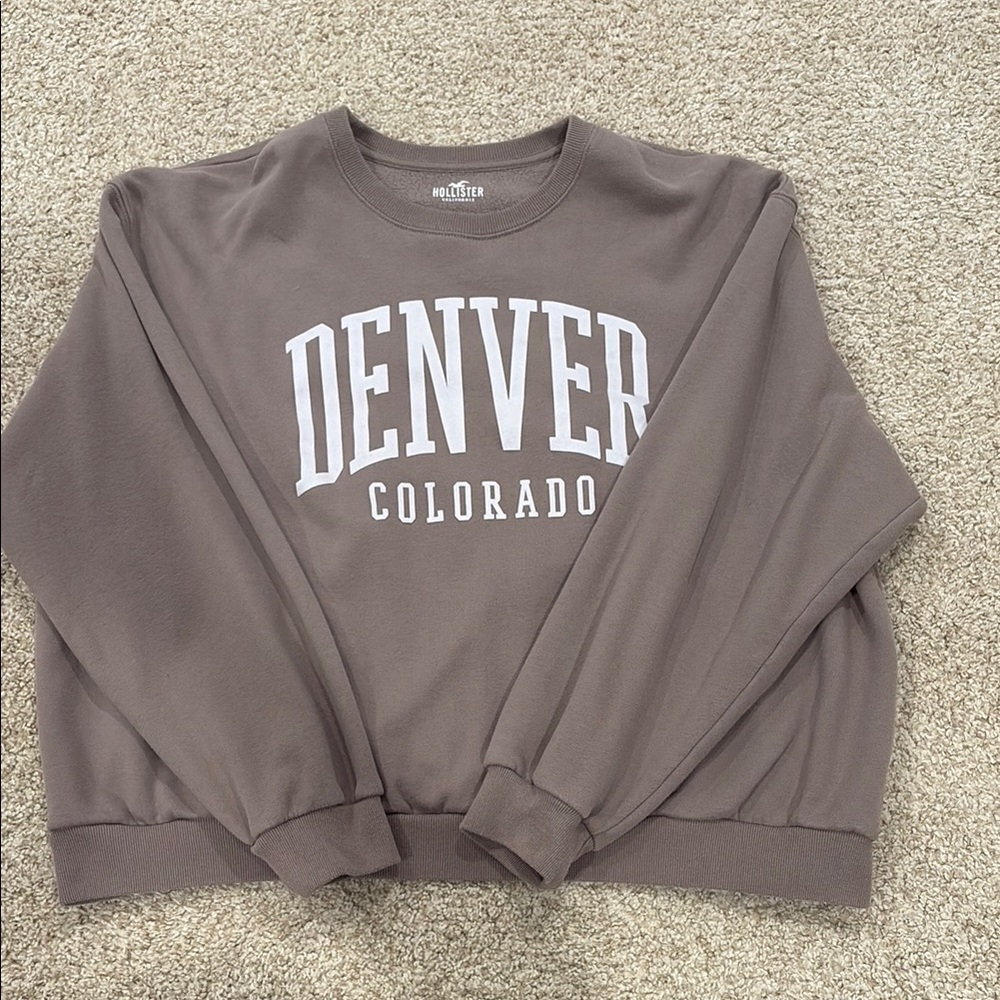 Hollister Brown Crewneck Sweater